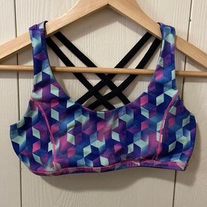 Ivivva Reversible Black/Colourful Sports Bra